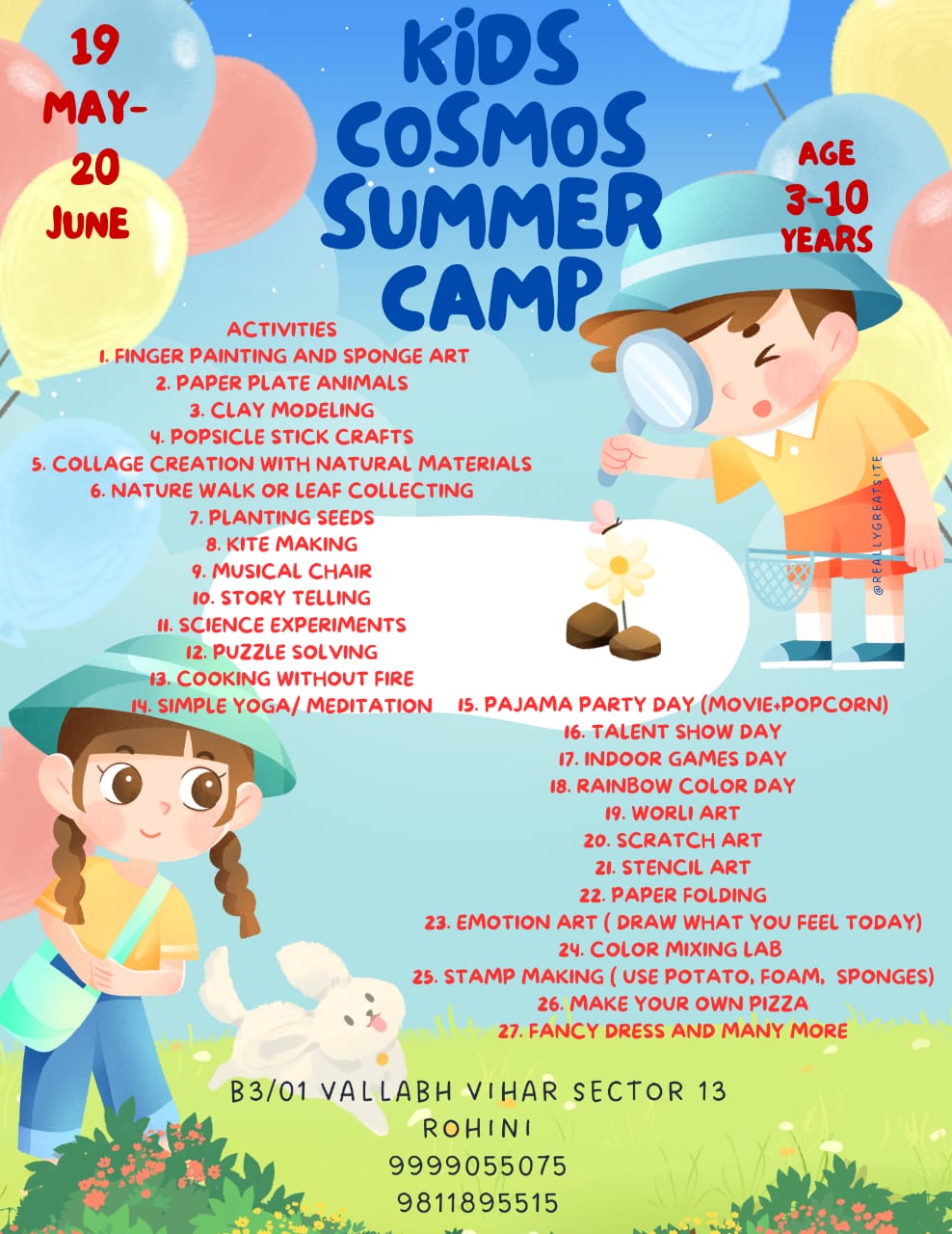 Kids Cosmos Summer Camp